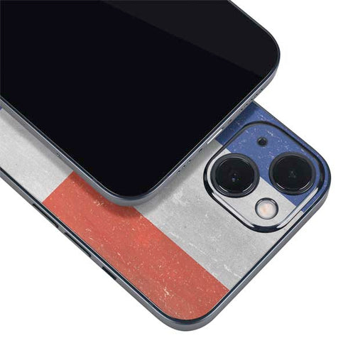 Dominican Republic Flag Faded iPhone 14 Plus Skin